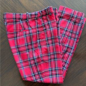 Plaid Bottoms in Red and Blue